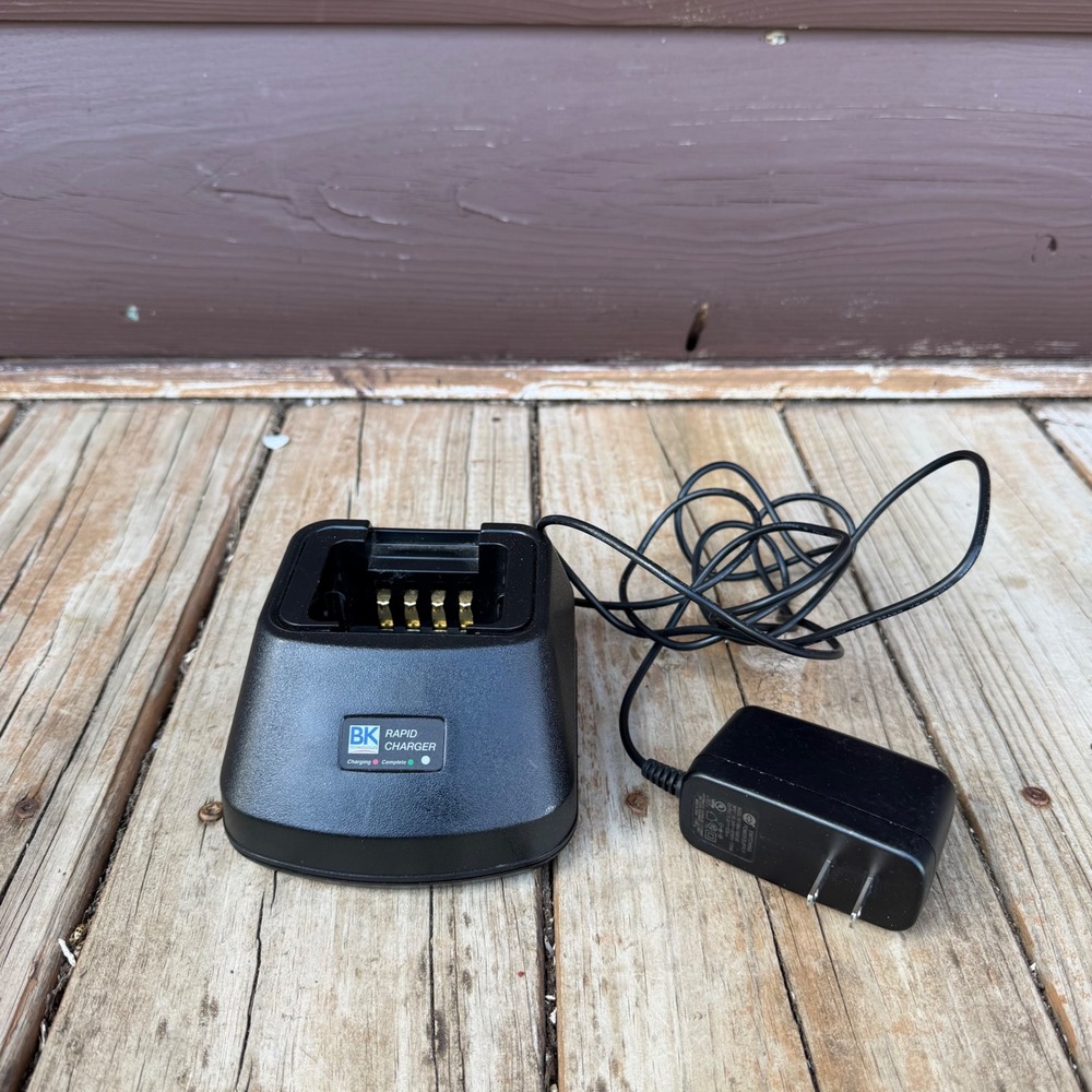 BK Technologies Rapid Charger KAA0300P Black Single Bay Desktop Charging Dock